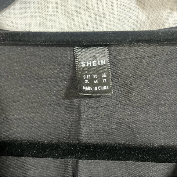 SHEIN Black Tiered Midi Dress - Picture 4 of 6